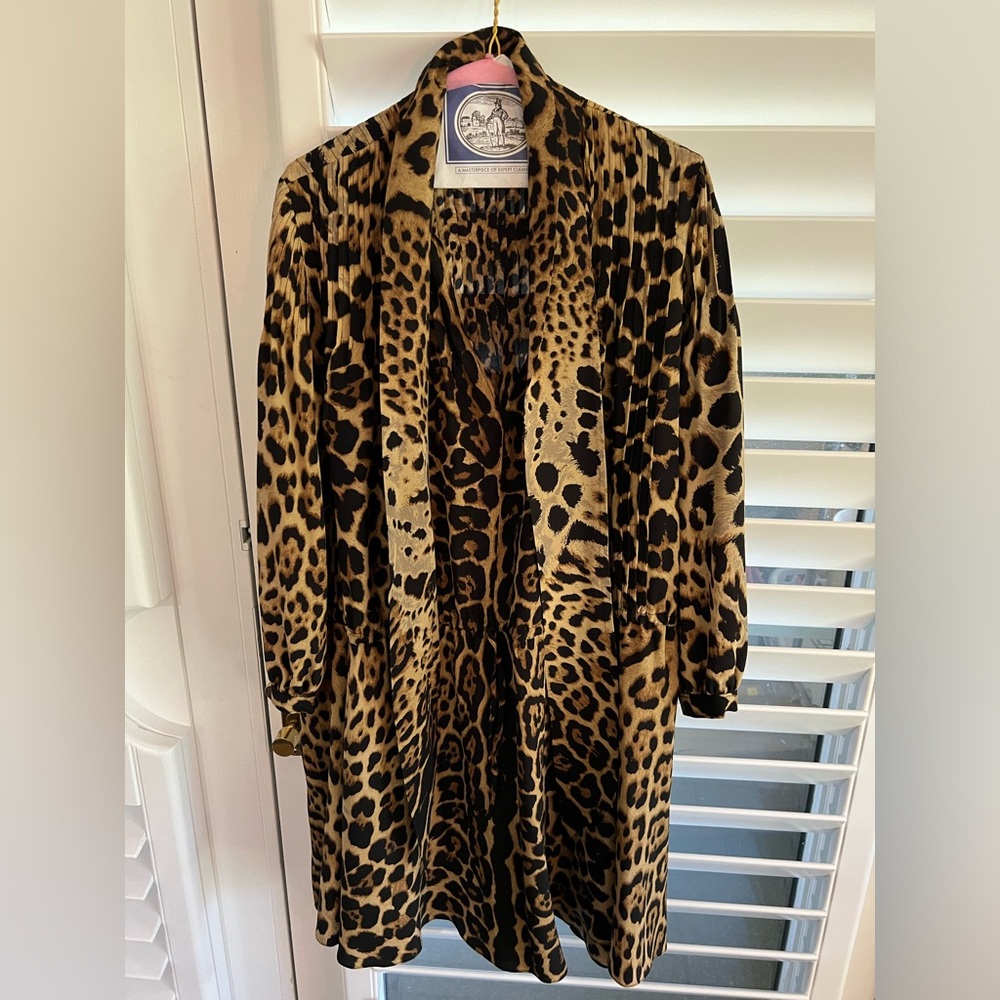 Saint Laurent Leopard Print Dress